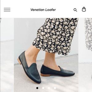 Soludos black leather venetian loafers size 9.5